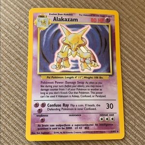 Holo Alakazam Pokémon Card